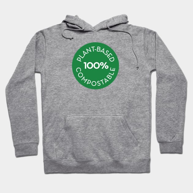 plantbased  100% compostable - circle Hoodie by Eugene and Jonnie Tee's